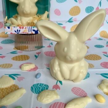 Moulage Lapin au Chocolat Blanc