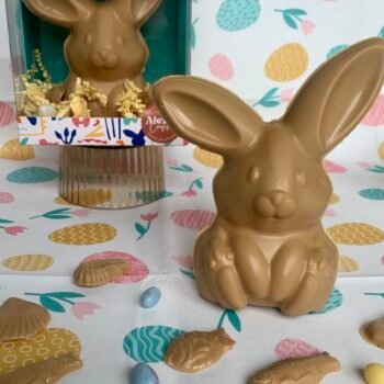 Moulage Lapin au Chocolat Ambré