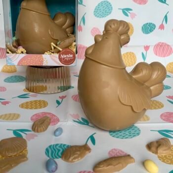 Moulage Poule au Chocolat Ambré