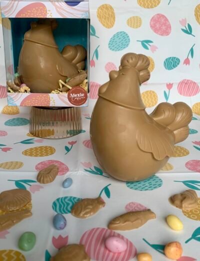 Moulage Poule au Chocolat Ambré