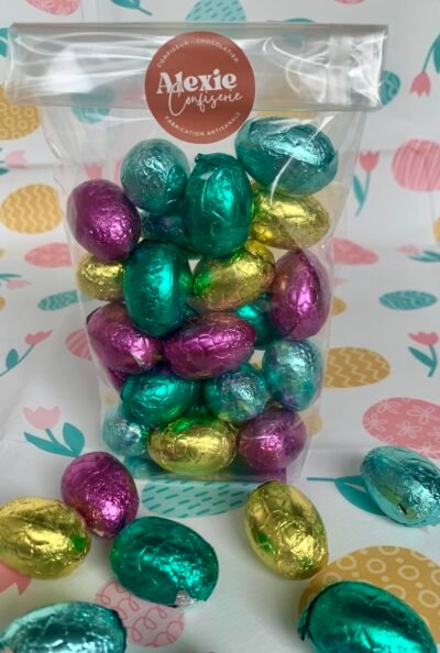 Oeufs Fourrés Praliné au Chocolat Lait / Noir